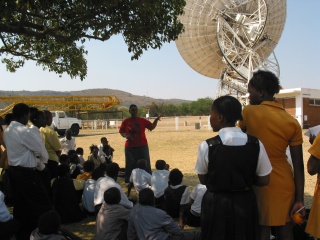 at telescope